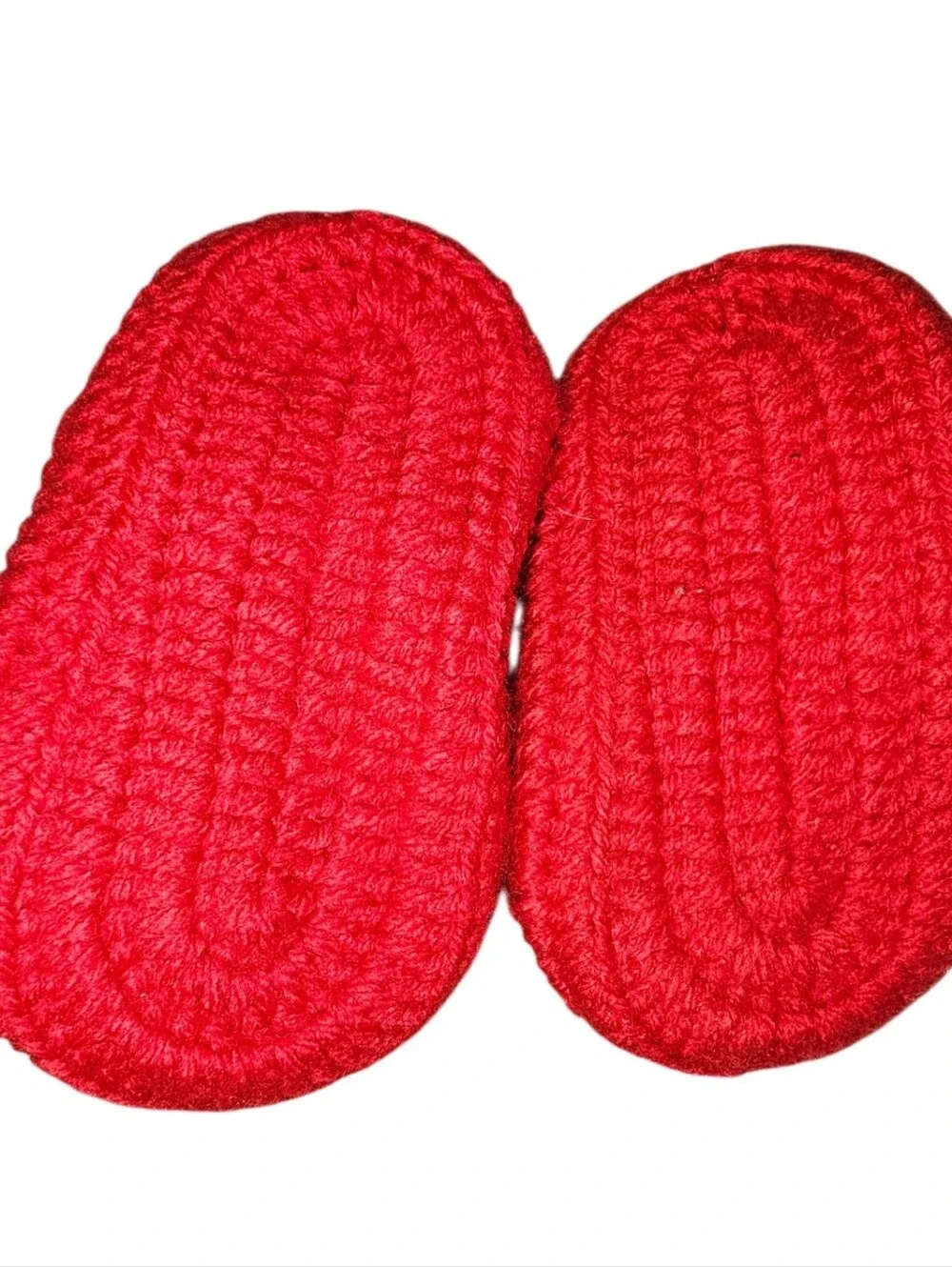 Red Kitty Knit Baby Shoes